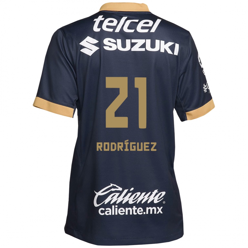 Lapset Michell Rodríguez #21 Obsidian Gold Valkoinen Vieraspaita 2024/25 Lyhythihainen Paita T-Paita