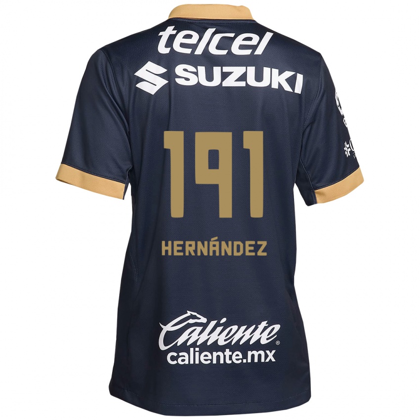 Lapset Marco Hernández #191 Obsidian Gold Valkoinen Vieraspaita 2024/25 Lyhythihainen Paita T-Paita