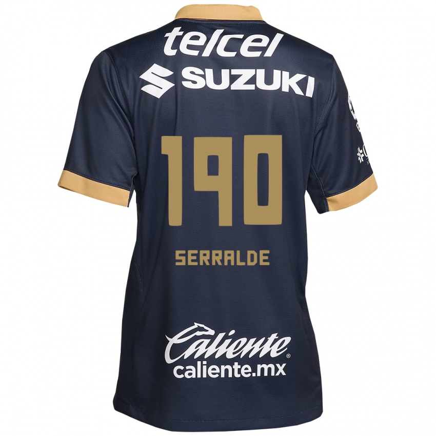 Lapset Gerardo Serralde #190 Obsidian Gold Valkoinen Vieraspaita 2024/25 Lyhythihainen Paita T-Paita