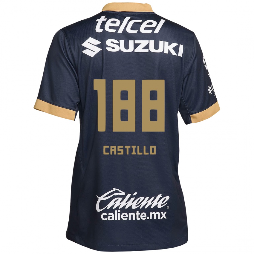 Lapset Christian Castillo #188 Obsidian Gold Valkoinen Vieraspaita 2024/25 Lyhythihainen Paita T-Paita