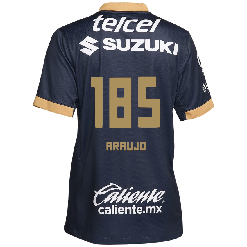 Lapset Andrés Araujo #185 Obsidian Gold Valkoinen Vieraspaita 2024/25 Lyhythihainen Paita T-Paita