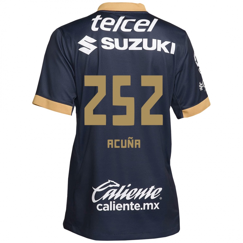 Lapset José Acuña #252 Obsidian Gold Valkoinen Vieraspaita 2024/25 Lyhythihainen Paita T-Paita