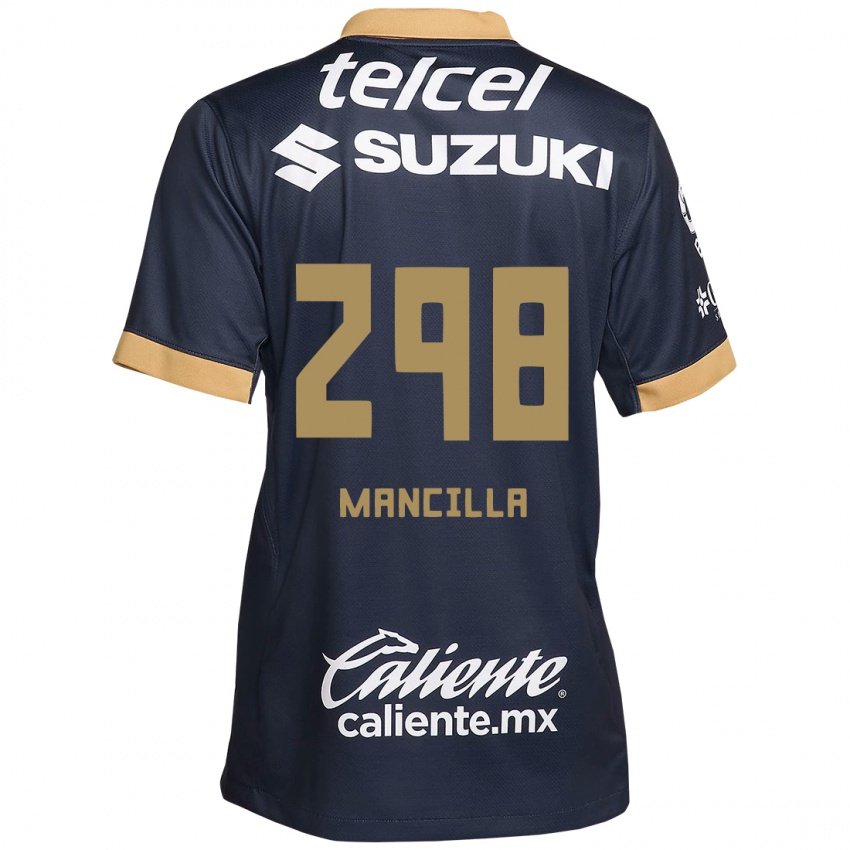 Lapset José Mancilla #298 Obsidian Gold Valkoinen Vieraspaita 2024/25 Lyhythihainen Paita T-Paita