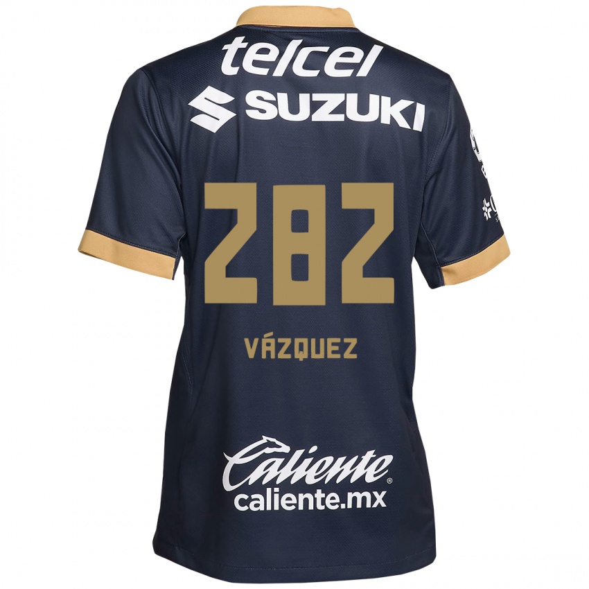 Lapset Austin Vázquez #282 Obsidian Gold Valkoinen Vieraspaita 2024/25 Lyhythihainen Paita T-Paita