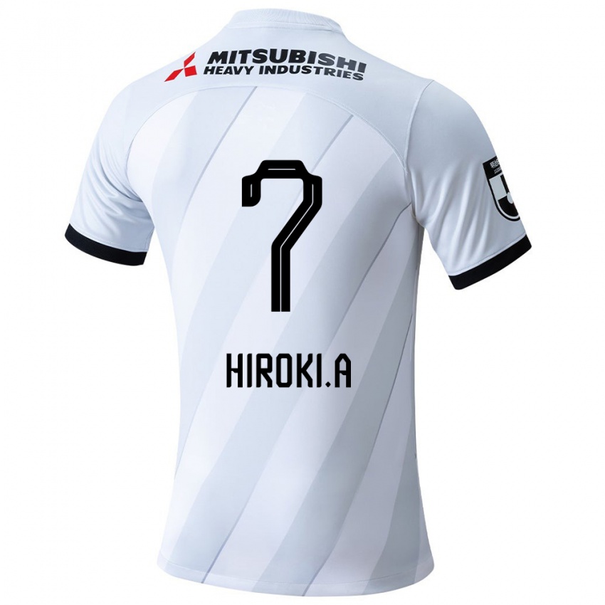 Lapset Hiroki Abe #7 Valkoinen Harmaa Vieraspaita 2024/25 Lyhythihainen Paita T-Paita