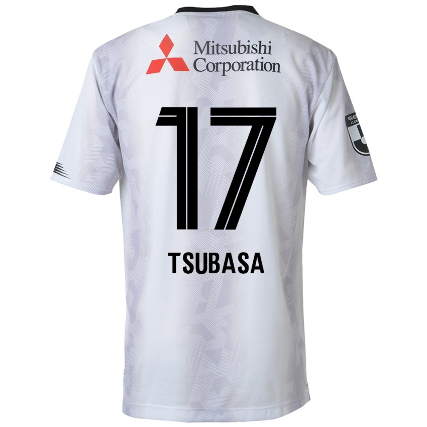 Lapset Tsubasa Terayama #17 Valkoinen Musta Vieraspaita 2024/25 Lyhythihainen Paita T-Paita