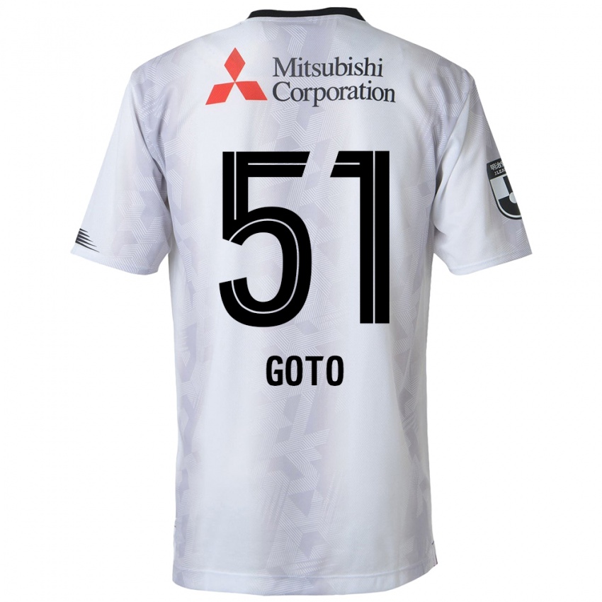 Lapset Wataru Goto #51 Valkoinen Musta Vieraspaita 2024/25 Lyhythihainen Paita T-Paita