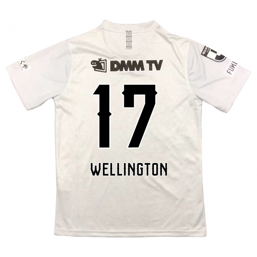 Lapset Wellington #17 Harmaa Musta Vieraspaita 2024/25 Lyhythihainen Paita T-Paita