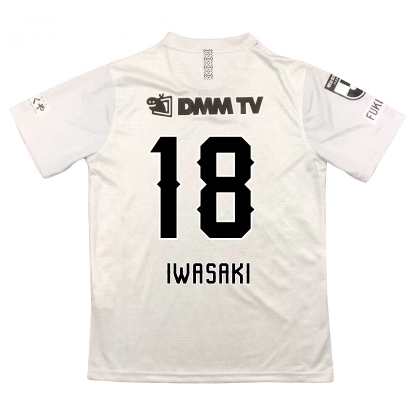 Lapset Yuto Iwasaki #18 Harmaa Musta Vieraspaita 2024/25 Lyhythihainen Paita T-Paita