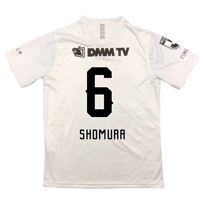 Lapset Tomoki Shomura #6 Harmaa Musta Vieraspaita 2024/25 Lyhythihainen Paita T-Paita