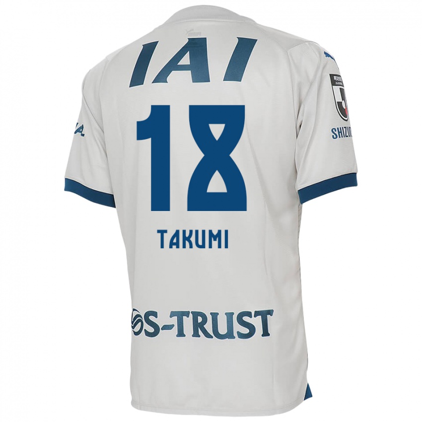 Lapset Takumi Kato #18 Valkoinen Sininen Vieraspaita 2024/25 Lyhythihainen Paita T-Paita