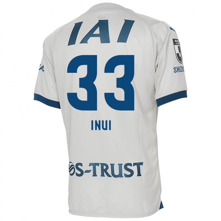 Lapset Takashi Inui #33 Valkoinen Sininen Vieraspaita 2024/25 Lyhythihainen Paita T-Paita