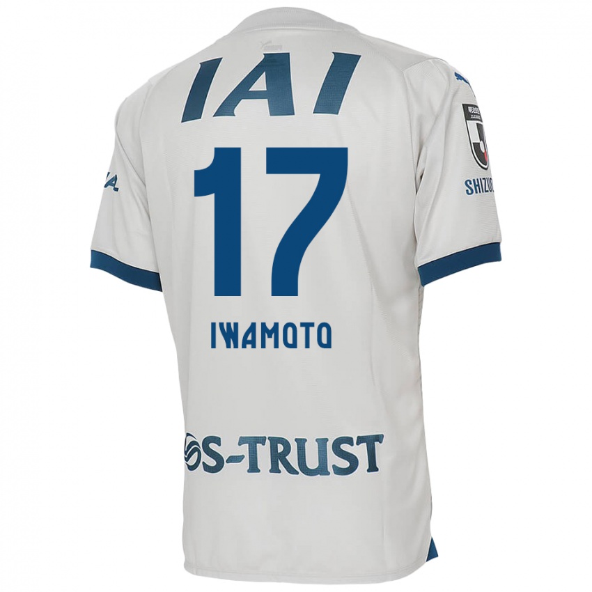 Lapset Shogo Iwamoto #17 Valkoinen Sininen Vieraspaita 2024/25 Lyhythihainen Paita T-Paita