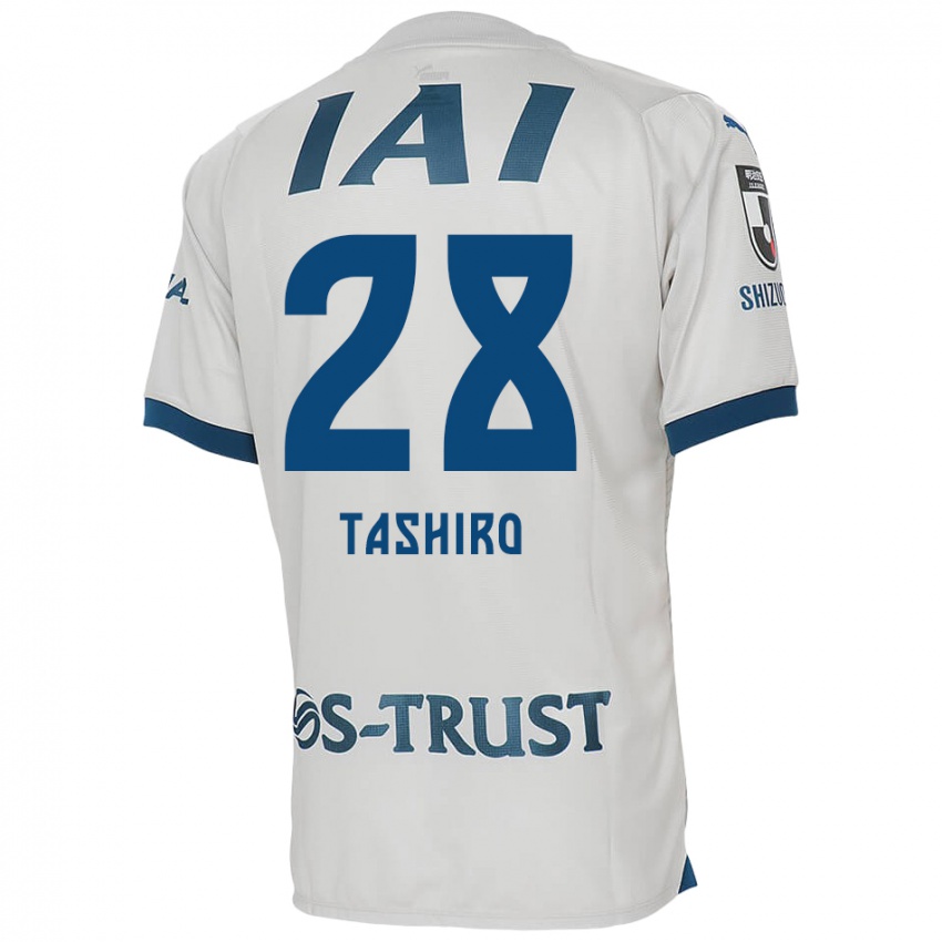 Lapset Hiroto Tashiro #28 Valkoinen Sininen Vieraspaita 2024/25 Lyhythihainen Paita T-Paita