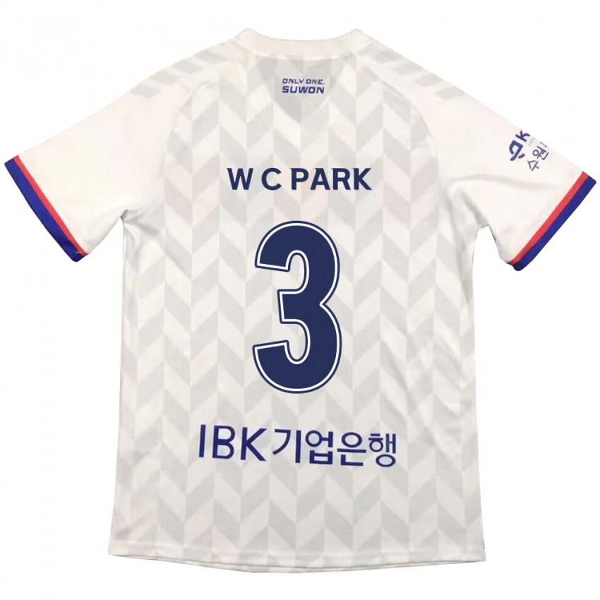 Lapset Cheol-Woo Park #3 Valkoinen Sininen Vieraspaita 2024/25 Lyhythihainen Paita T-Paita