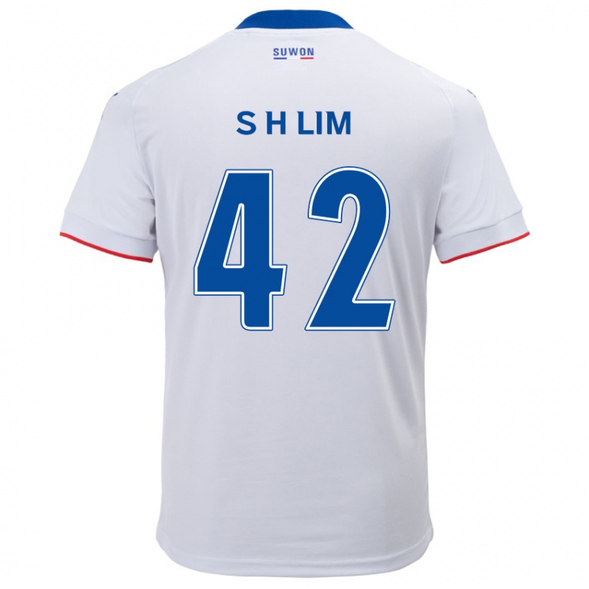 Lapset Hyun-Sub Lim #42 Valkoinen Sininen Vieraspaita 2024/25 Lyhythihainen Paita T-Paita