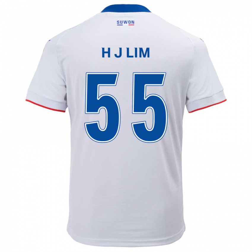 Lapset Ji-Hoon Lim #55 Valkoinen Sininen Vieraspaita 2024/25 Lyhythihainen Paita T-Paita