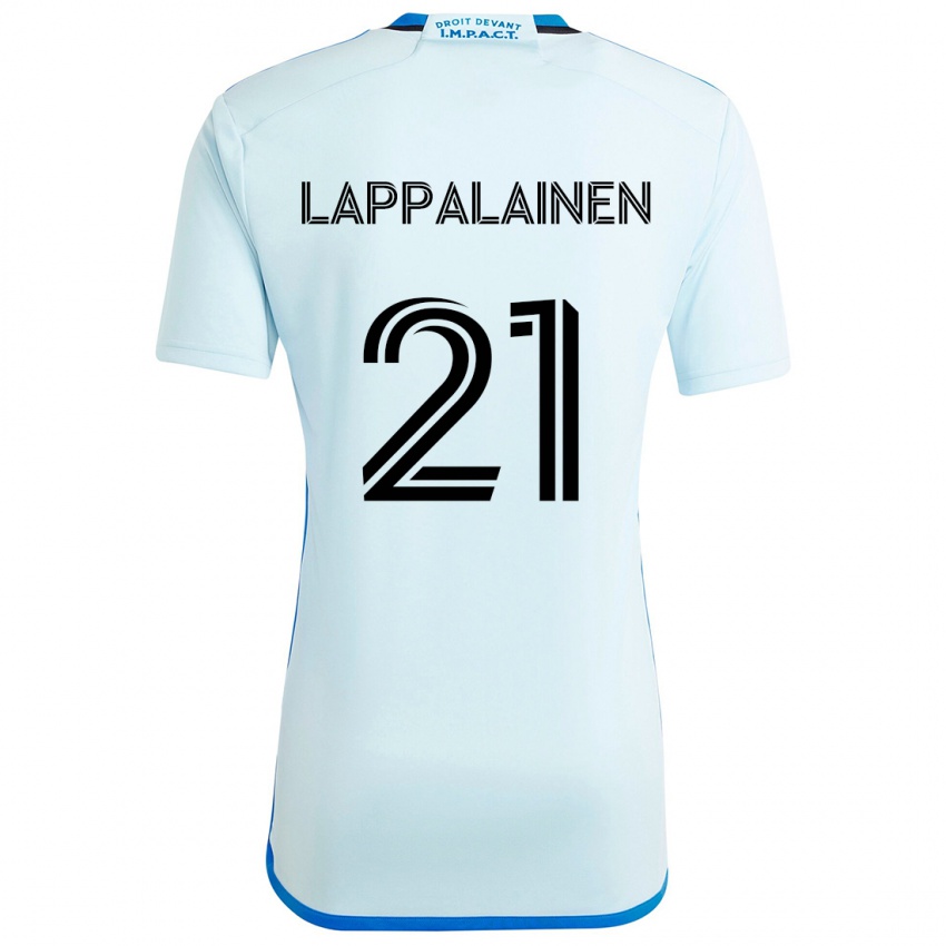 Lapset Lassi Lappalainen #21 Jäänsininen Vieraspaita 2024/25 Lyhythihainen Paita T-Paita