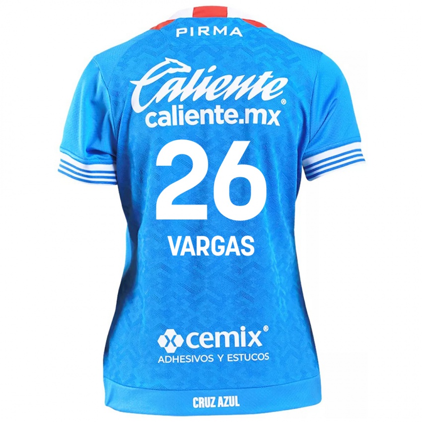 Miesten Carlos Vargas #26 Taivaansininen Kotipaita 2024/25 Lyhythihainen Paita T-Paita