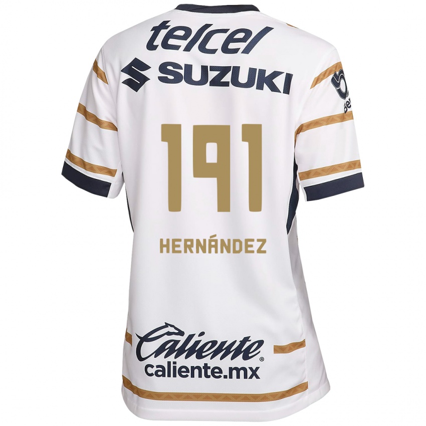 Miesten Marco Hernández #191 Valkoinen Obsidiaani Kotipaita 2024/25 Lyhythihainen Paita T-Paita