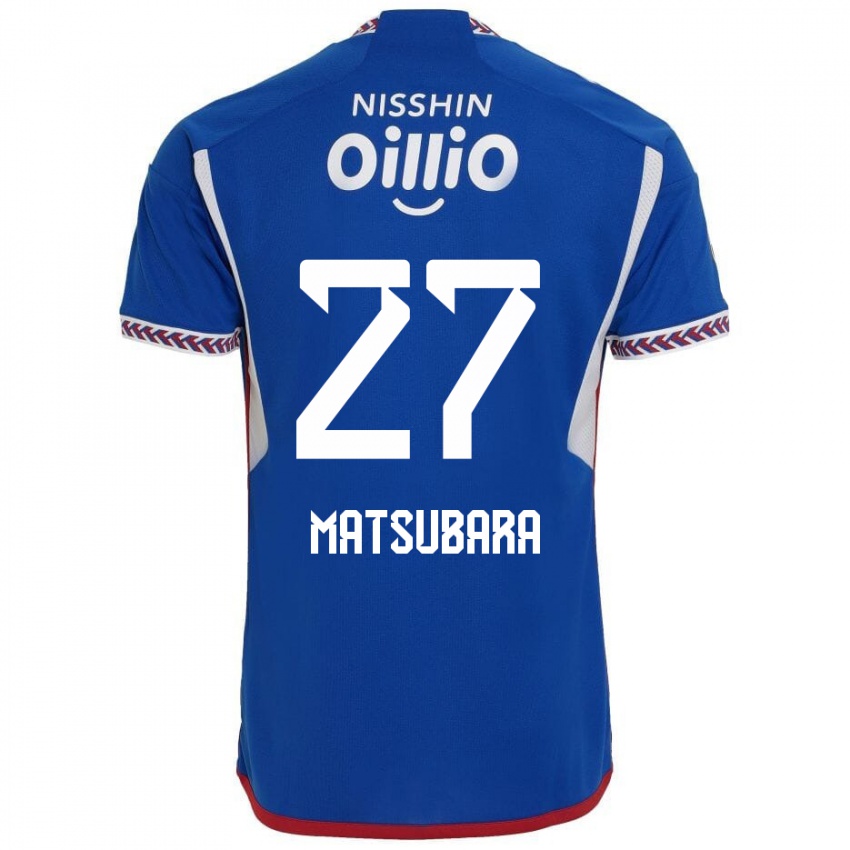 Miesten Ken Matsubara #27 Sininen Valkoinen Punainen Kotipaita 2024/25 Lyhythihainen Paita T-Paita