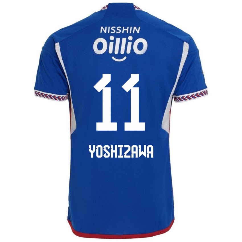 Miesten Mirai Yoshizawa #11 Sininen Valkoinen Punainen Kotipaita 2024/25 Lyhythihainen Paita T-Paita