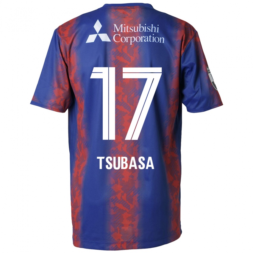 Miesten Tsubasa Terayama #17 Sininen Punainen Kotipaita 2024/25 Lyhythihainen Paita T-Paita