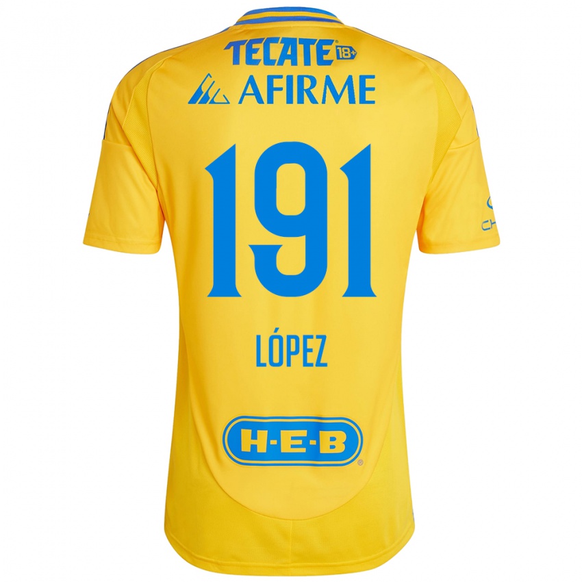 Miesten Adrián López #191 Kullankeltainen Kotipaita 2024/25 Lyhythihainen Paita T-Paita