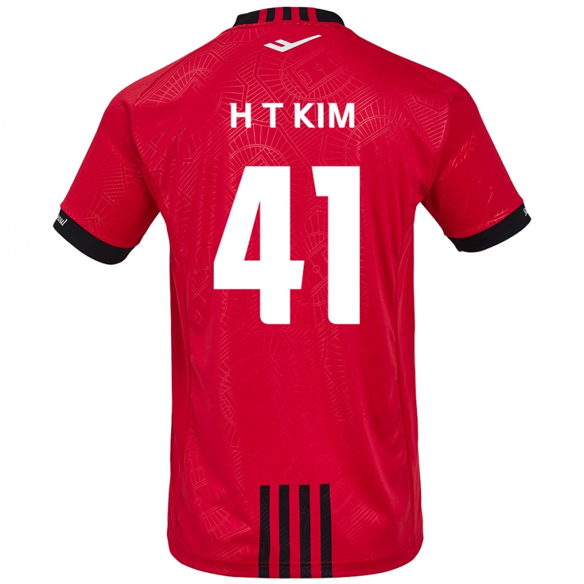 Miesten Tae-Ho Kim #41 Punamusta Kotipaita 2024/25 Lyhythihainen Paita T-Paita