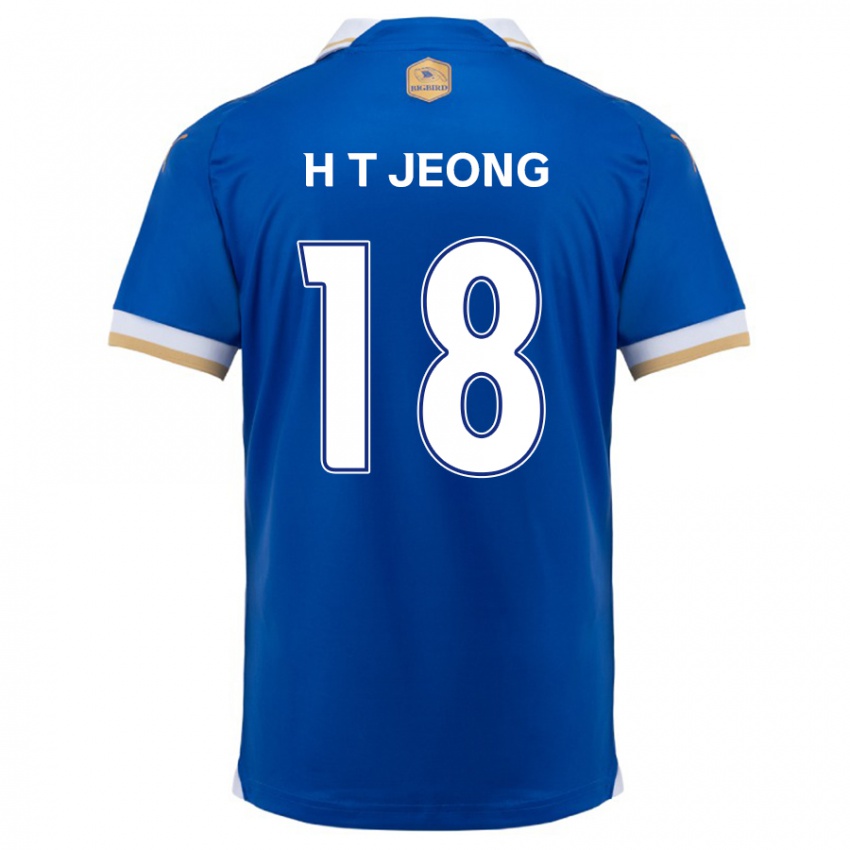 Miesten Tae-Hwan Jeong #18 Sinivalkoinen Kotipaita 2024/25 Lyhythihainen Paita T-Paita