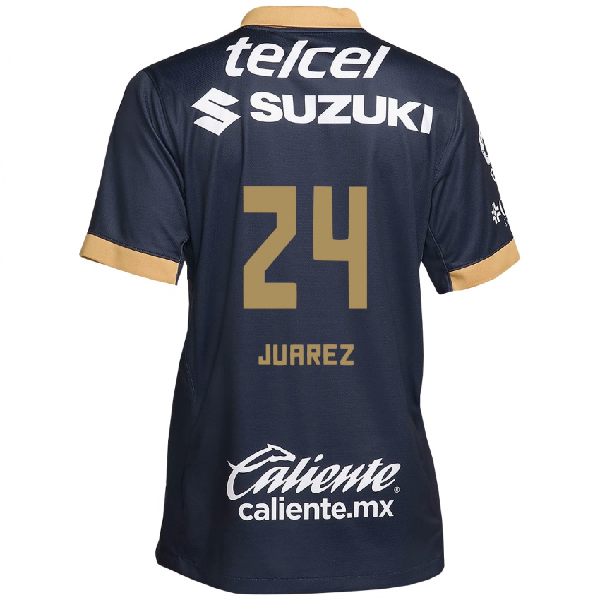 Miesten Gabriela Juarez #24 Obsidian Gold Valkoinen Vieraspaita 2024/25 Lyhythihainen Paita T-Paita