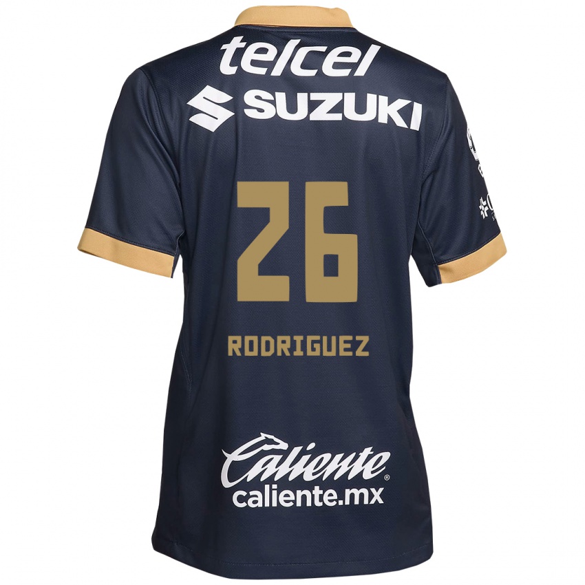 Miesten Lucia Rodriguez #26 Obsidian Gold Valkoinen Vieraspaita 2024/25 Lyhythihainen Paita T-Paita