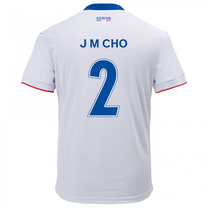 Miesten Min-Jae Cho #2 Valkoinen Sininen Vieraspaita 2024/25 Lyhythihainen Paita T-Paita