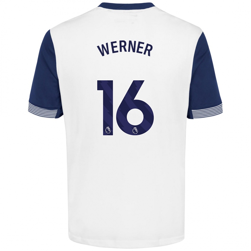 Lapset Timo Werner #16 Valkoinen Sininen Kotipaita 2024/25 Lyhythihainen Paita T-Paita