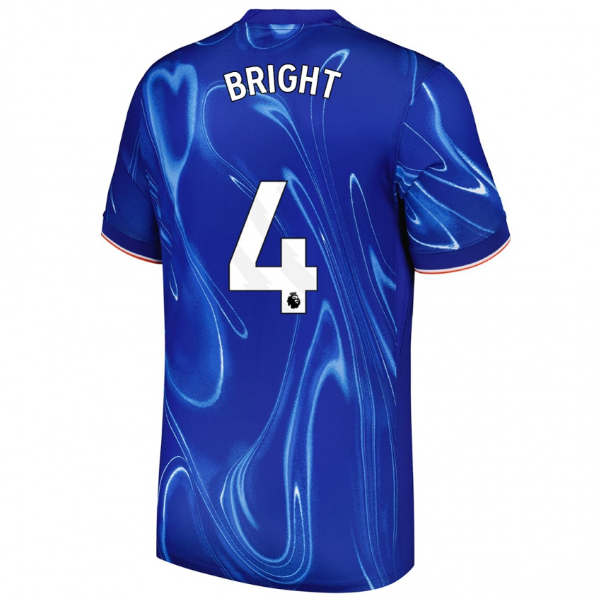 Lapset Millie Bright #4 Sininen Valkoinen Kotipaita 2024/25 Lyhythihainen Paita T-Paita