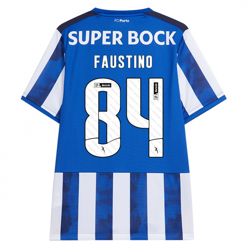 Lapset Levi Faustino #84 Sininen Valkoinen Kotipaita 2024/25 Lyhythihainen Paita T-Paita