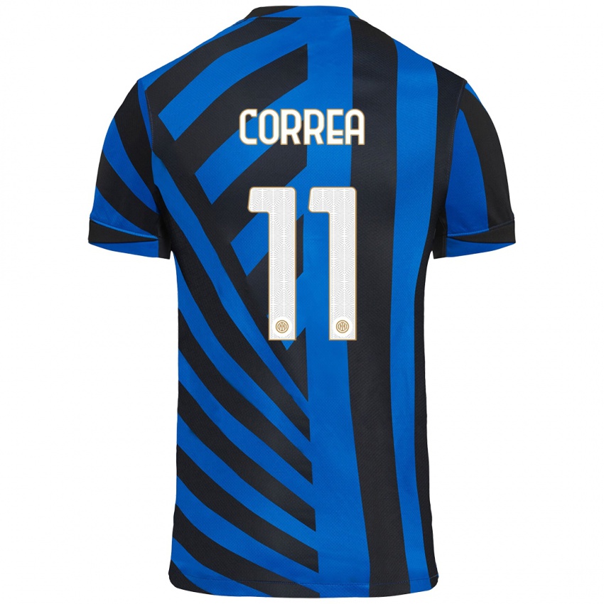 Lapset Joaquin Correa #11 Sininen Musta Kotipaita 2024/25 Lyhythihainen Paita T-Paita