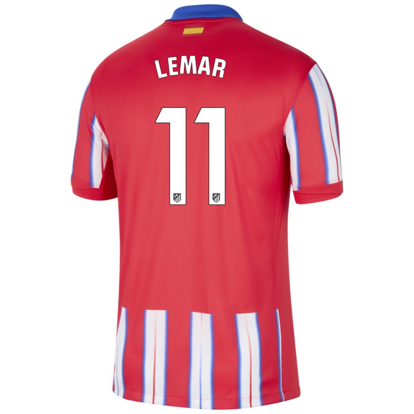 Lapset Thomas Lemar #11 Punainen Valkoinen Sininen Kotipaita 2024/25 Lyhythihainen Paita T-Paita