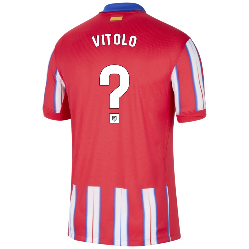 Lapset Vitolo #0 Punainen Valkoinen Sininen Kotipaita 2024/25 Lyhythihainen Paita T-Paita