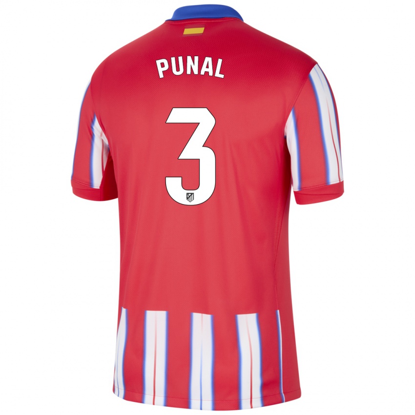 Lapset Aitor Punal #3 Punainen Valkoinen Sininen Kotipaita 2024/25 Lyhythihainen Paita T-Paita