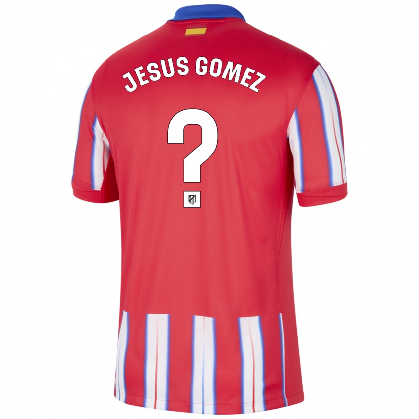 Lapset Jesus Gomez #0 Punainen Valkoinen Sininen Kotipaita 2024/25 Lyhythihainen Paita T-Paita