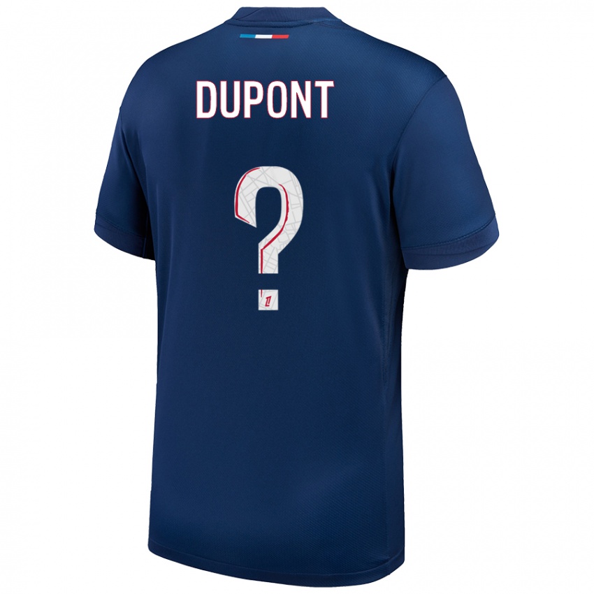 Lapset Raphaël Dupont #0 Tummansininen Valkoinen Kotipaita 2024/25 Lyhythihainen Paita T-Paita