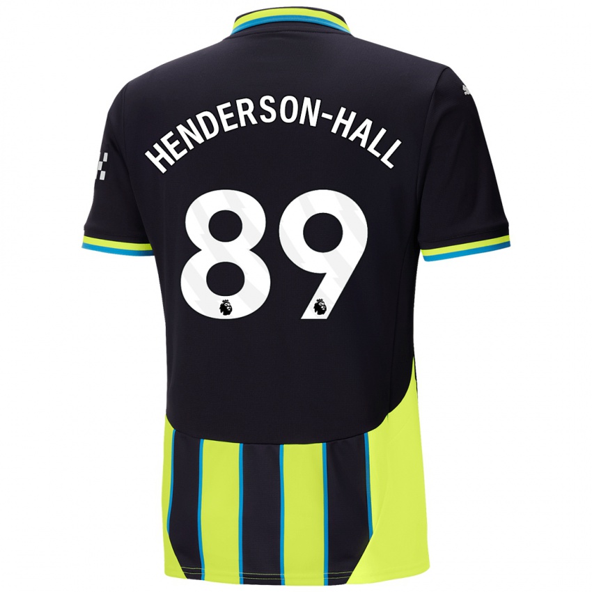 Lapset Matty Henderson-Hall #89 Sininen Keltainen Vieraspaita 2024/25 Lyhythihainen Paita T-Paita