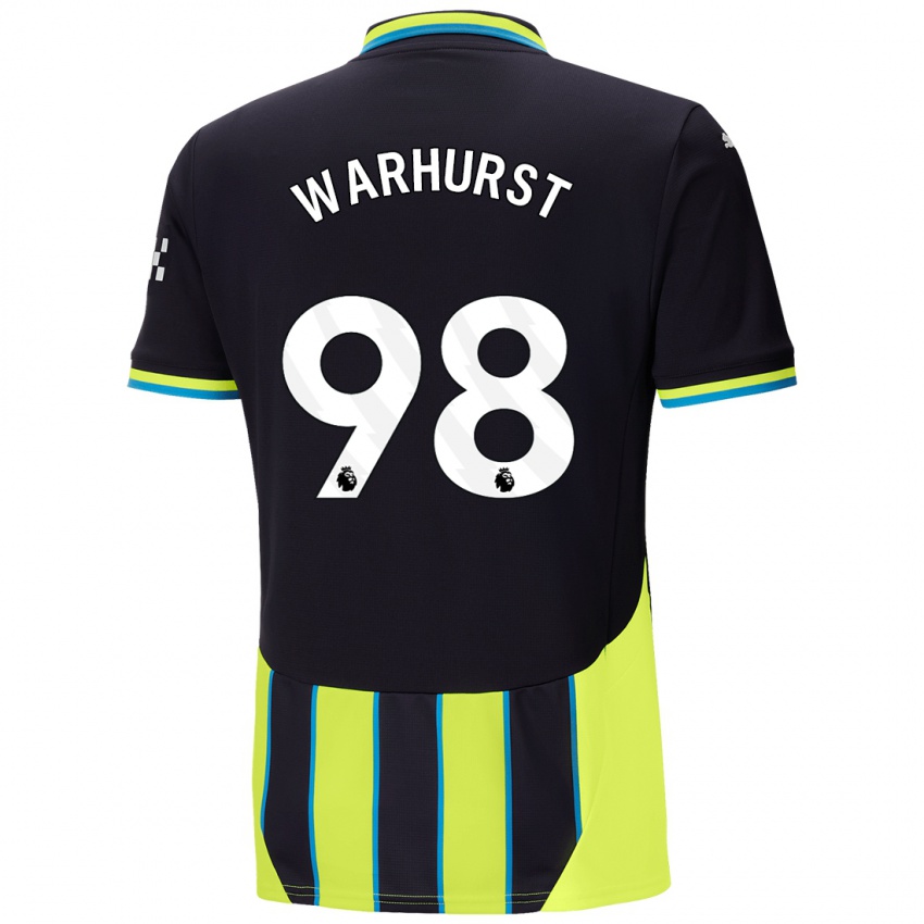 Lapset Matthew Warhurst #98 Sininen Keltainen Vieraspaita 2024/25 Lyhythihainen Paita T-Paita