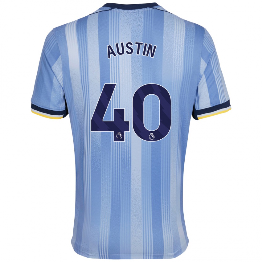 Lapset Brandon Austin #40 Vaaleansininen Vieraspaita 2024/25 Lyhythihainen Paita T-Paita