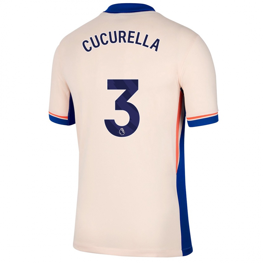 Lapset Marc Cucurella #3 Vaalea Beige Vieraspaita 2024/25 Lyhythihainen Paita T-Paita