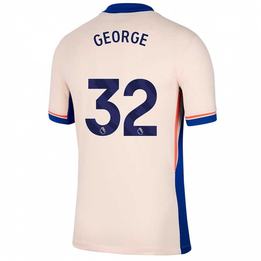 Lapset Tyrique George #32 Vaalea Beige Vieraspaita 2024/25 Lyhythihainen Paita T-Paita