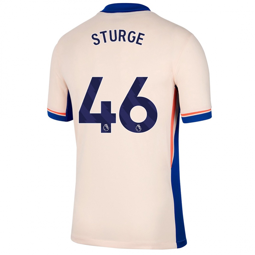 Lapset Zak Sturge #46 Vaalea Beige Vieraspaita 2024/25 Lyhythihainen Paita T-Paita