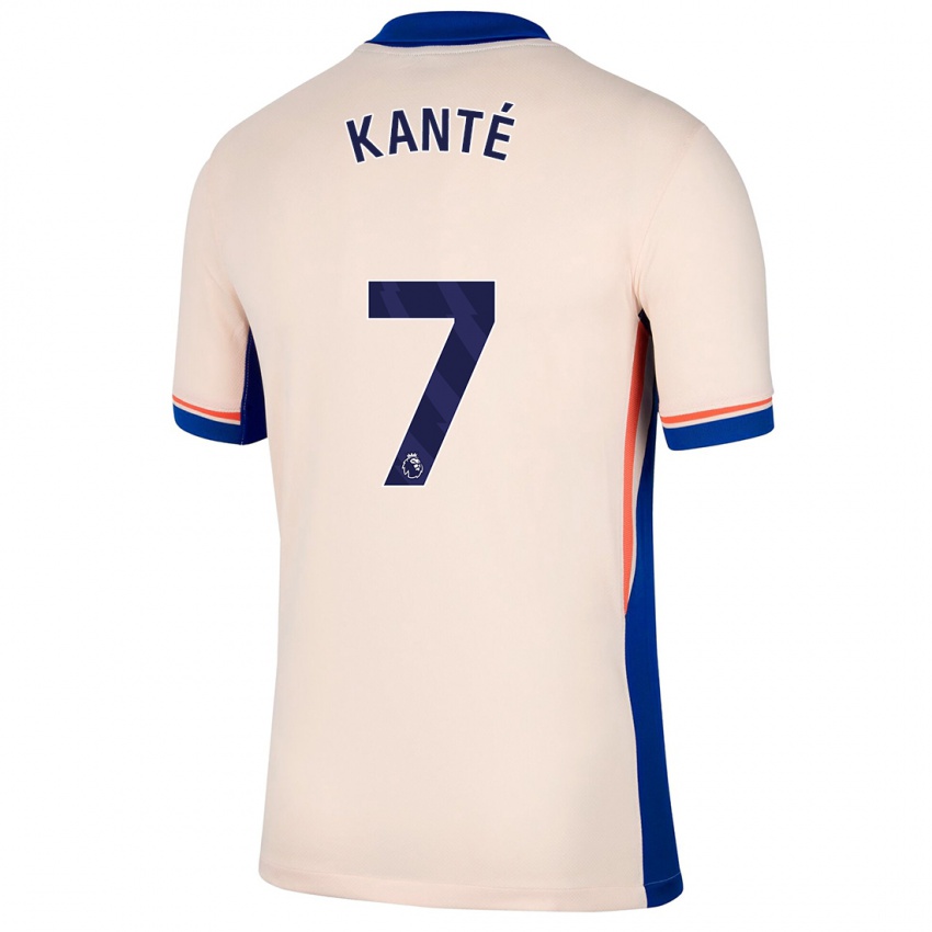 Lapset N'golo Kante #7 Vaalea Beige Vieraspaita 2024/25 Lyhythihainen Paita T-Paita