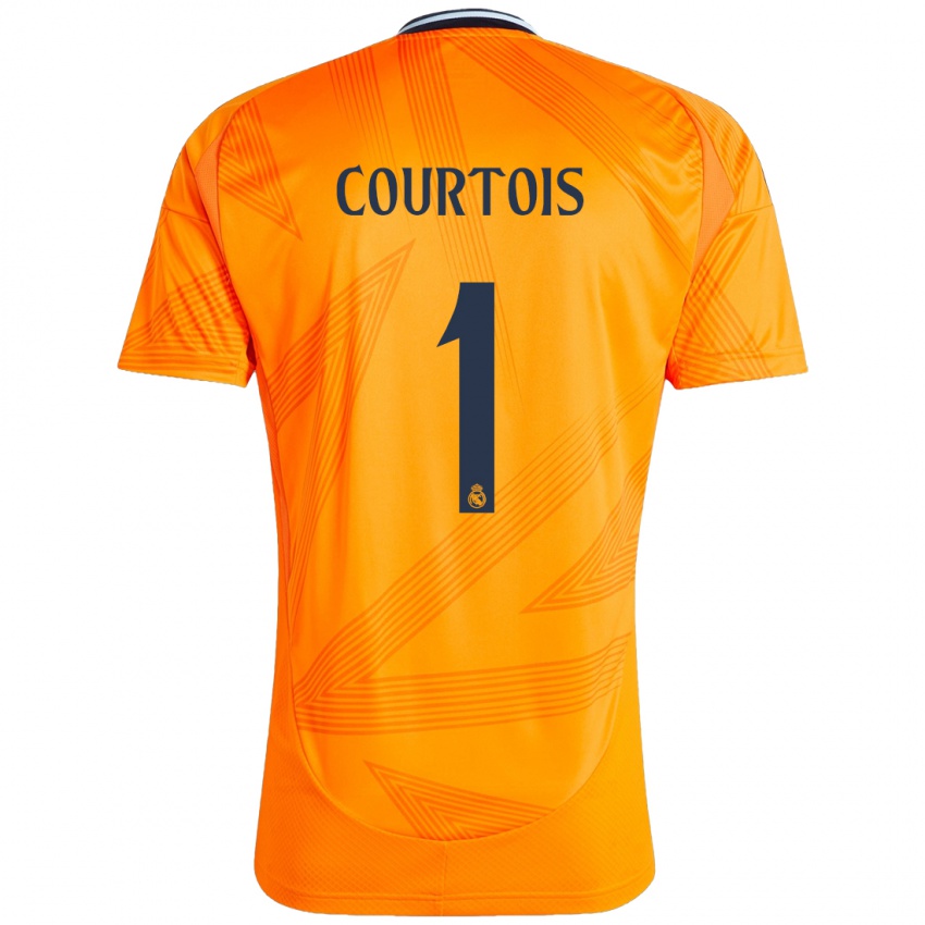 Lapset Thibaut Courtois #1 Oranssi Vieraspaita 2024/25 Lyhythihainen Paita T-Paita